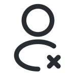 Profile Delete SVG Icon